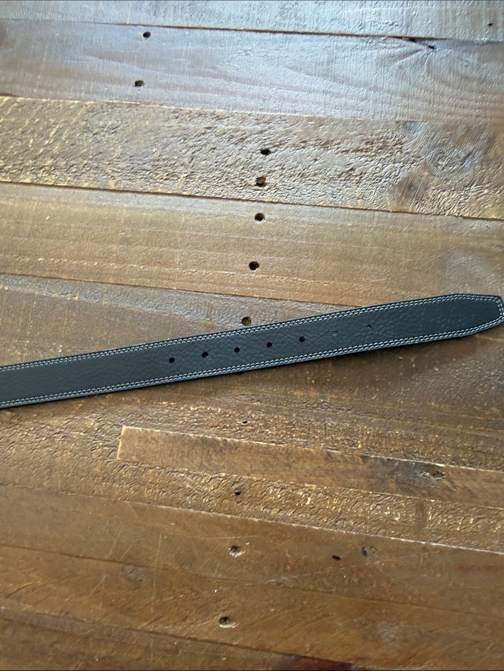 Nike Reversible Black Brown Leather Belt with Silver Buckle and Logo Casual XL - Picture 5 of 7